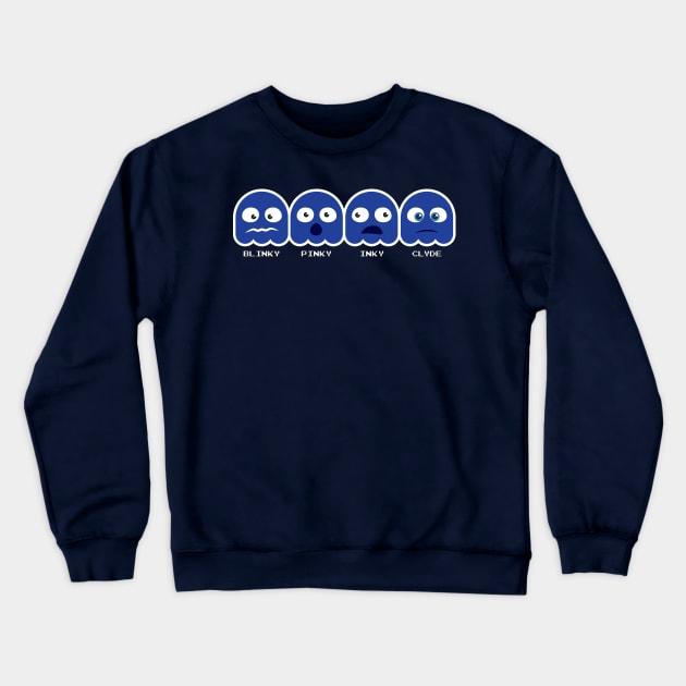 Pacman Ghosts Crewneck Sweatshirt by Ryan